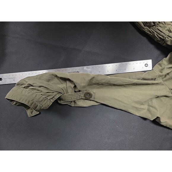 Sashimi Green Utility Jacket Coat Size Small Zip Front Outdoors Outerwear - Picture 5 of 5